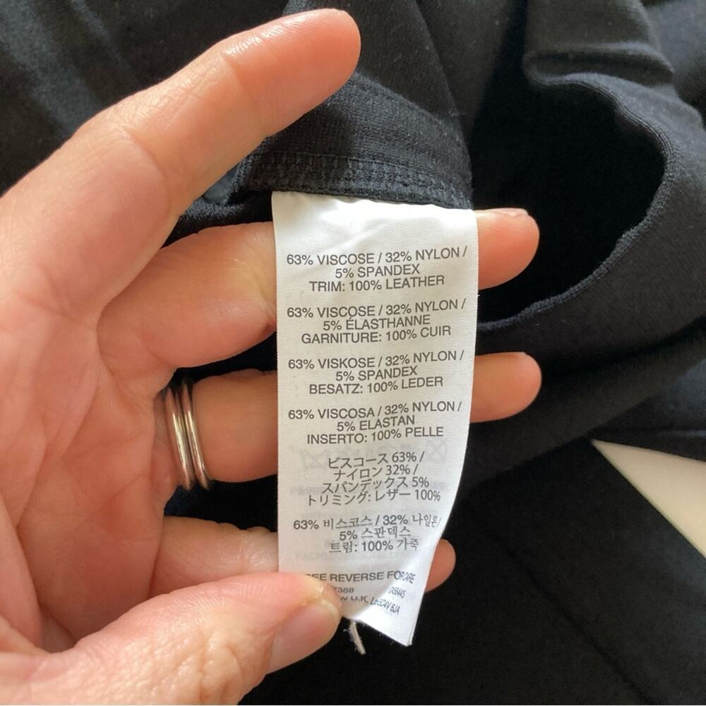 J.Crew Pixie Pants with Leather Trim Black Size 00 - Picture 7 of 8
